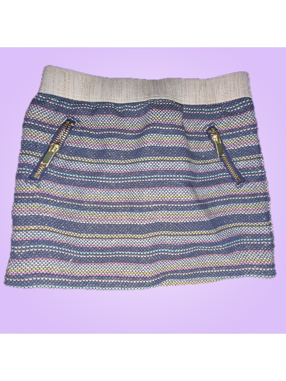 Genuine Kids OshKosh Girls 18M Multicolor Striped Woven Skirt